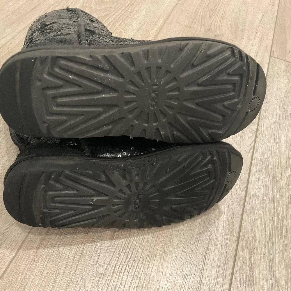UGG Black Sequins Boots Size 7
